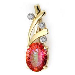 Pendant 11.36 ctw Twilight Topaz & Diamond 14K Jewelry