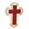 Image 1 : Pendant 6.17 ctw Brazilian Garnet & Diamond 14K Gold