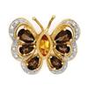 Image 1 : Pendant 1.83 ctw Citrine / Quartz & Diamond 14K Gold