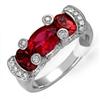 Image 1 : Ring 3.18 ctw Pink Tourmaline & Diamond 18K Gold