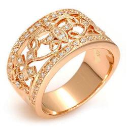 Fine Jewelry Ring 0.22 ctw Diamond 14K Rose Gold