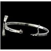 Image 3 : 0.95 ctw Diamond Bangle Bracelet - 14KT White Gold