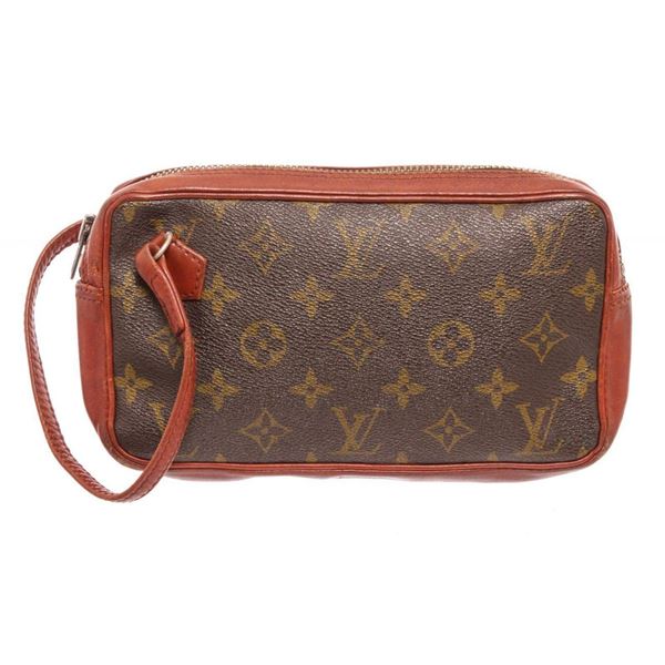 Louis Vuitton Brown Monogram Vintage Clutch