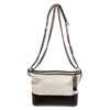 Image 1 : Chanel Black White Leather Gabrielle Shoulder Bag