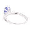 Image 3 : 1.28 ctw Tanzanite and Diamond Ring - 14KT White Gold