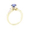 Image 4 : 1.39 ctw Sapphire and Diamond Ring - 14KT Yellow Gold