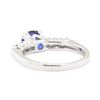 Image 3 : 1.13 ctw Sapphire And Diamond Ring - 18KT White Gold