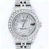 Image 1 : Rolex Ladies Stainless Steel Quickset Mother Of Pearl Diamond Lugs Jubilee Rolex