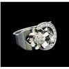 Image 1 : 0.50 ctw Diamond Ring - 14KT White Gold