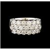 Image 2 : 14KT White Gold 2.98 ctw Diamond Ring