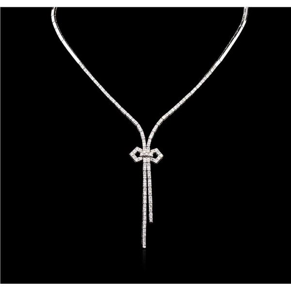 2.85 ctw Diamond Necklace - 14KT White Gold