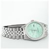 Image 4 : Rolex Mens Stainless Steel Blue Diamond 36MM Oyster Perpetual Datejust Wristwatc