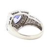 Image 3 : 1.15 ctw Tanzanite And Diamond Ring - 14KT White Gold