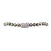 Image 3 : 0.67 ctw Diamond and Tahitian Pearl Necklace - 14KT White Gold
