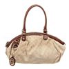 Image 1 : Gucci Brown Canvas Shoulder Bag