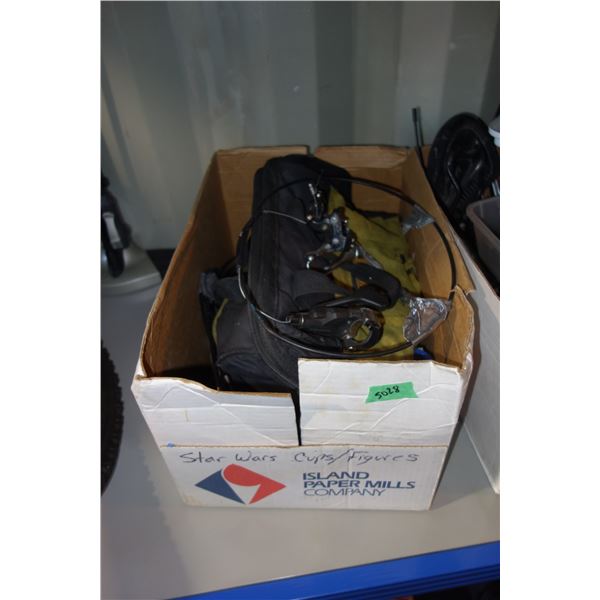 Box with Bag of Bike Parts