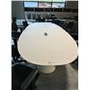 Image 1 : WHITE EURO MODERN DESIGN 13 X 5' OVAL BOARDROOM TABLE WITH DATA AND POWER PORTS