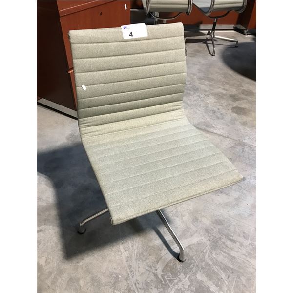 HERMAN MILLER EAMES GREY SIDE SWIVEL CHAIR