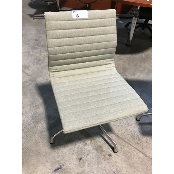 HERMAN MILLER EAMES GREY SIDE SWIVEL CHAIR