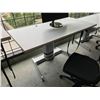 Image 2 : STEELCASE AIR TOUCH WHITE 5' MANUAL ADJUSTMENT SIT/STAND PROGRAMMERS TABLE
