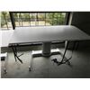 Image 2 : STEELCASE AIR TOUCH WHITE 5' MANUAL ADJUSTMENT SIT/STAND PROGRAMMERS TABLE