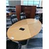 Image 2 : MAPLE 8' OVAL BOARDROOM TABLE