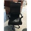 Image 2 : KEILHAUER DANFORTH BLACK LEATHER HIGH BACK EXECUTIVE CHAIR