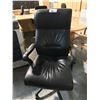 Image 2 : KEILHAUER DANFORTH BLACK LEATHER HIGH BACK EXECUTIVE CHAIR