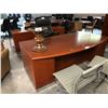 Image 1 : SMED CHERRY 6.5' BOW FRONT EXECUTIVE DESK WITH MATCHING CREDENZA