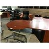 Image 2 : SMED CHERRY 6' X 6' P-TOP L-SHAPE EXECUTIVE DESK (LEFT HAND)