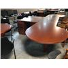 Image 3 : SMED CHERRY 6' X 6' P-TOP L-SHAPE EXECUTIVE DESK (LEFT HAND)