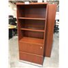 Image 2 : SMED CHERRY 6' 2 DRAWER LATERAL FILE CABINET WITH OVER SHELF