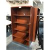 Image 2 : SMED CHERRY 6' ADJUSTABLE SHELF BOOKCASE