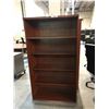 Image 2 : SMED CHERRY 6' ADJUSTABLE SHELF BOOKCASE