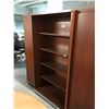 Image 2 : SMED CHERRY 6' ADJUSTABLE SHELF BOOKCASE