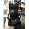 Image 2 : KEILHAUER DANFORTH BLACK LEATHER HIGH BACK EXECUTIVE CHAIR