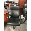 Image 2 : KEILHAUER DANFORTH BLACK LEATHER HIGH BACK EXECUTIVE CHAIR