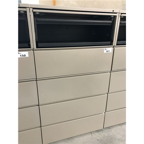 HERMAN MILLER 5 DRAWER LATERAL FILE CABINET