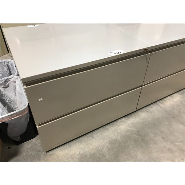 HERMAN MILLER 2 DRAWER LATERAL FILE CABINET