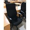 Image 2 : KEILHAUER RESPONSE BLACK HI-BACK EXECUTIVE ADJUSTABLE ARM CHAIR