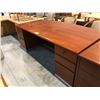 Image 2 : SMED CHERRY 7' X 3.5' BOW FRONT EXECUTIVE DESK