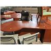 Image 2 : SMED CHERRY 6' X 6' P-TOP L-SHAPE EXECUTIVE DESK