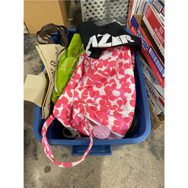 Assorted reusable bags