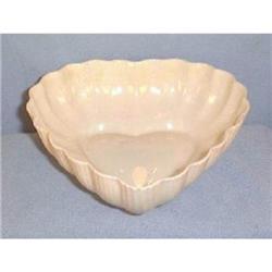 Belleek Dish in Heart Shape  with Green Mark #2183201