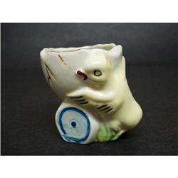 ANTIQUE FIGURAL EGG CUP - TINY CHICK #2183326