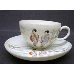 HAND PNTD.ORIENTAL CHINA CUP&SAUCER #2183334