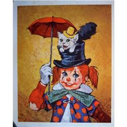 Clown Lithographs-Set of Four #2183394