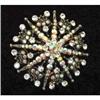 Image 1 : AB & Rhinestone Star Point & Spoke Brooch #2183427