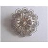 Image 1 : Art Deco Silver Filigree & Silver Wire Floral #2183625
