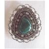 Image 1 : Silver Wirework Brooch or Pendant  Moss Agate #2183637